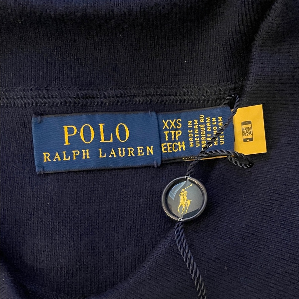 Polo by Ralph Lauren Navy & White Striped Sleeveless Polo Top - Picture 5 of 5